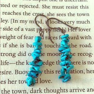 Genuine Turquoise Drop Earrings